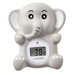 Thermomètre de bain éléphant gris - maïka - indicateur de température - pour bébé Thermomètre de bain éléphant gris - maïka - indicateur de température - pour bébé