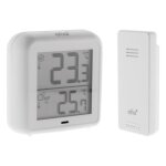 Thermomètre hygromètre blanc avec capteur sans fil - otio Thermomètre hygromètre blanc avec capteur sans fil - otio