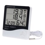 Thermomtre et hygromtre numrique lcd station mto lectronique testeur de temprature et dhumidit ...