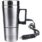 Thermos �lectrique12v voiture �lectrique bouilloire tasse voyage en acier inoxydablebouilloire �lectrique ...