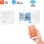 Thermostat d?ambiance intelligente sans fil wifi ecran lcd programmable tuya contrle commande vocale ...