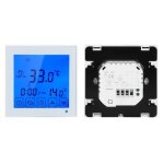 Thermostat pour plancher chauffant - surenhap - lcd smart - blanc - pc + abs - contrle prcis de la ...