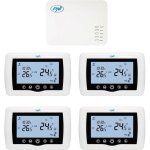Thermostat sans fil - pni - ct440 - wifi - contr�le 4 zones - application tuyasmart