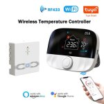 Thermostat sans fil wifi tuya rf433 pour chauffage de leau et de la chaudire  gaz compatible avec alexa ...