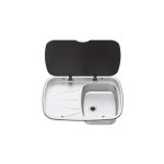 Evier couvercle argent sink : version gauche