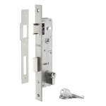 Thirard - boitier de serrure encastrable  cylindre pour menuiserie mtallique axe 25mm bouts carrs ...