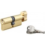 Thirard - cylindre � bouton 40 x 40 mm laitonn� 3 cl�s