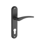 Thirard - ensemble de poign�es pour porte dentr�e vesta trou de cylindre carr� 7mm entraxes 165mm noir ...