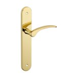 Thirard - ensemble de poign�es pour porte int�rieure dionysos sans trou carr� 7mm entraxes 195mm laitonn� ...