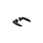 Thirard - paire de b�quilles pour serrure � crochet de portail carr� 7mm adaptateur carr� 8 mm noir - ...