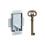 Thirard - serrure de meuble en applique pour porte dameublement axe 15mm 30x50mm zingu 1 cl - thirard ...