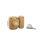 Thirard - verrou double entre corvette pour porte dentre cylindre 40mm acier 3 cls poxy bronze - ...