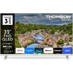 Thomson 32fqg3s15cw - tv qled 32 (80 cm) - full hd 1920x1080 - adaptateur 12v - google tv - 3xhdmi 1. ...