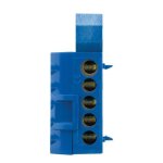 Bornier neutre bleu - 6 connexions - thomson