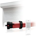 Motorisation de volet roulant - thomson - kit 6 nm - radio - tlcommand - objet connect - rouge