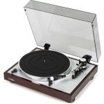 Platine vinyle - thorens - td 403 dd - noyer laqu� - entra�nement direct - pr� - ampli phono