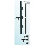 Tige plate eco 2000 mm torbel cataphor�se noire pour espagnolette - 0610204