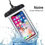 Tikawi pochette housse tanche noire universelle iphone 8 plus / x / xr / xr max / 7 / 7 plus sony htc ...