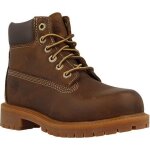 Timberland authentic 6 - botte garon - cuir marron - lacets - tige moyenne