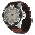 Montre - timberland - somerville - brun fonc - acier inoxydable - impermable 5 bars