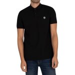 Polo basique à logo pour homme - timberland - noir - regular - manches courtes - col boutonné Polo basique à logo pour homme - timberland - noir - regular - manches courtes - col boutonné