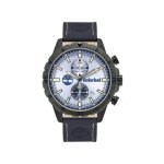 Montre - timberland - dunford tbl. 16003jyu / 08 - acier inoxydable - cuir bleu - analogique