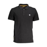 Polo homme noir textile - timberland - sf18609 - t - regular - manches courtes - col polo