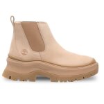 Bottes chelsea timberland roxie lane pour femme - beige - cuir - fermeture lastique