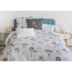 Parure de couette - home linge passion - tinghir - 100% coton - 220x240 cm - gris