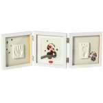 Tiny love double cadre photo cadre personnalis empreinte main pied bebe kit cadre bebe argile tiny creations ...