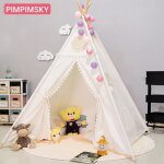 Tipi enfant intrieur - pimpimsky - tente de jeu bb pour garons et filles + guirlande lumineuse boules ...