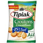 Tipiak - croutons croustillants ail - 25% sel 80g - lot de 4