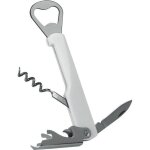 Tire - bouchon limonadier - metaltex - 5 usages - chrome - plastique - gris