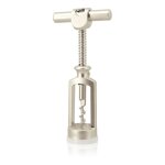 Tire bouchon a vis sans fin en metal couleur inox