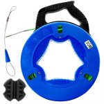 Tire fil electrician 30m kit rtractable d?installation pour cbles lectriques en polyester en botier ...