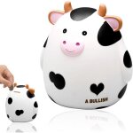 Tirelire - zgeer - vache - vinyle - rond - enfant mixte