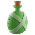 Tirelire - gourde potion magique (ast�rix) - vert - hauteur 15 cm - figurine plastoy