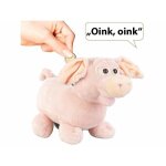 Tirelire - infactory - cochon en peluche - sonore - anim�e - 28x22x18 cm