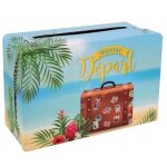 Tirelire urne valise vive la retraite multicolore (x1) ref / 7672