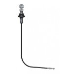 Tirette en laiton chromé sphérique avec câble 560 mm pour bonde dévier automatique Tirette en laiton chromé sphérique avec câble 560 mm pour bonde dévier automatique