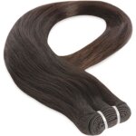 Tissage brsilien vierge lisse noir clair 65cm 26 pouces