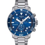 Montre - tissot - seastar 1000 - chronographe - acier inoxydable - verre saphir