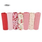 Tissu de coton carr� fleur pr�d�coup� patchwork bricolage s�rie fleur rouge - gototop - 25 * 25 cm - ...