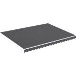Tissu de remplacement pour auvent - vidaxl - anthracite - 45x35 m - r�sistance uv et intemp�ries
