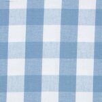 Tissu vichy � grands carreaux en coton bleu