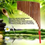 Tmishion flte de pan bambou naturel 15 pipes g tone pans pipe instrument de musique traditionnel chinois ...