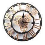 Tmishion horloge murale vintage 3d 3d rustique  la main horloge murale vitesse en bois dcor vintage ...