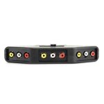 Tmishion rca sparateur rpartiteur rca audio 3 en 1 sortie audio vido rpartiteur rca slecteur de ...