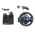 Tmishion volant de course pour pc driving force volant de course et p�dales de sol volant de jeu � rotation ...
