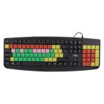 Clavier pour enfants - tnb - azerty - filaire - color� - apprentissage alphabet et chiffres